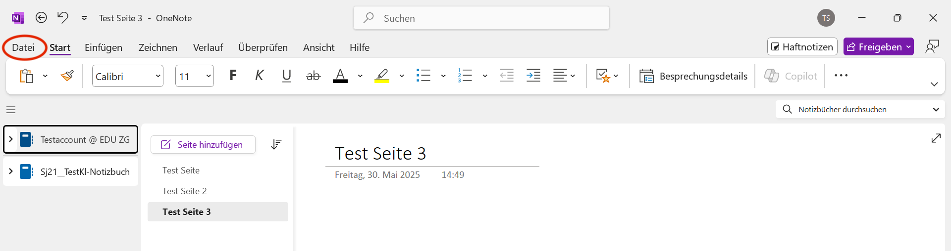 OneNote-Datei