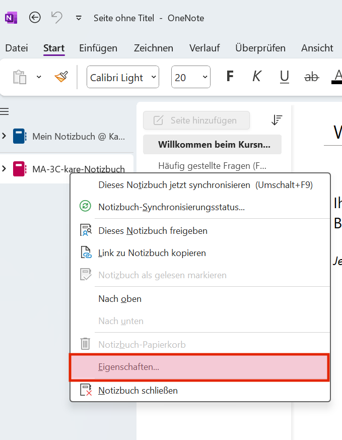 OneNote-Datei